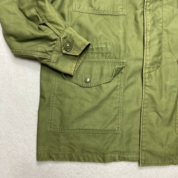 Vintage Field Jacket Mens L Green OG 107 1961 Vietnam M-65 Sateen USAF Coat - Picture 8 of 16
